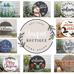 Front Door Decor, Home Sweet Home Sign, Wood Door Hanger, Rustic Home Decor, Modern Farmhouse Style, year round wreath for front door, 19.5" image 10
