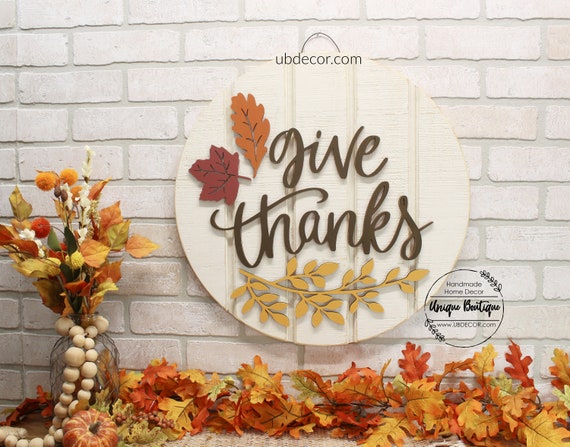 Fall Leaf Wooden Door Hanger, Thanksgiving Customizable Door Hanger – Whims  & Wishes