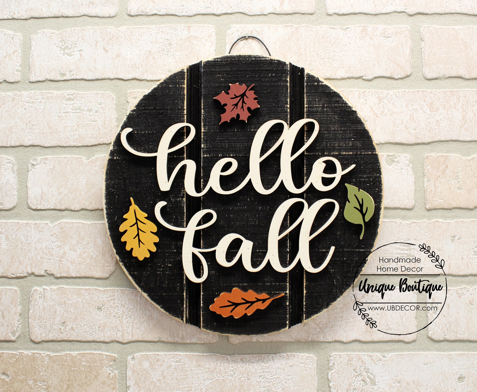 Fall Decor Hello Fall Door Sign 11 Small Wood Sign Etsy