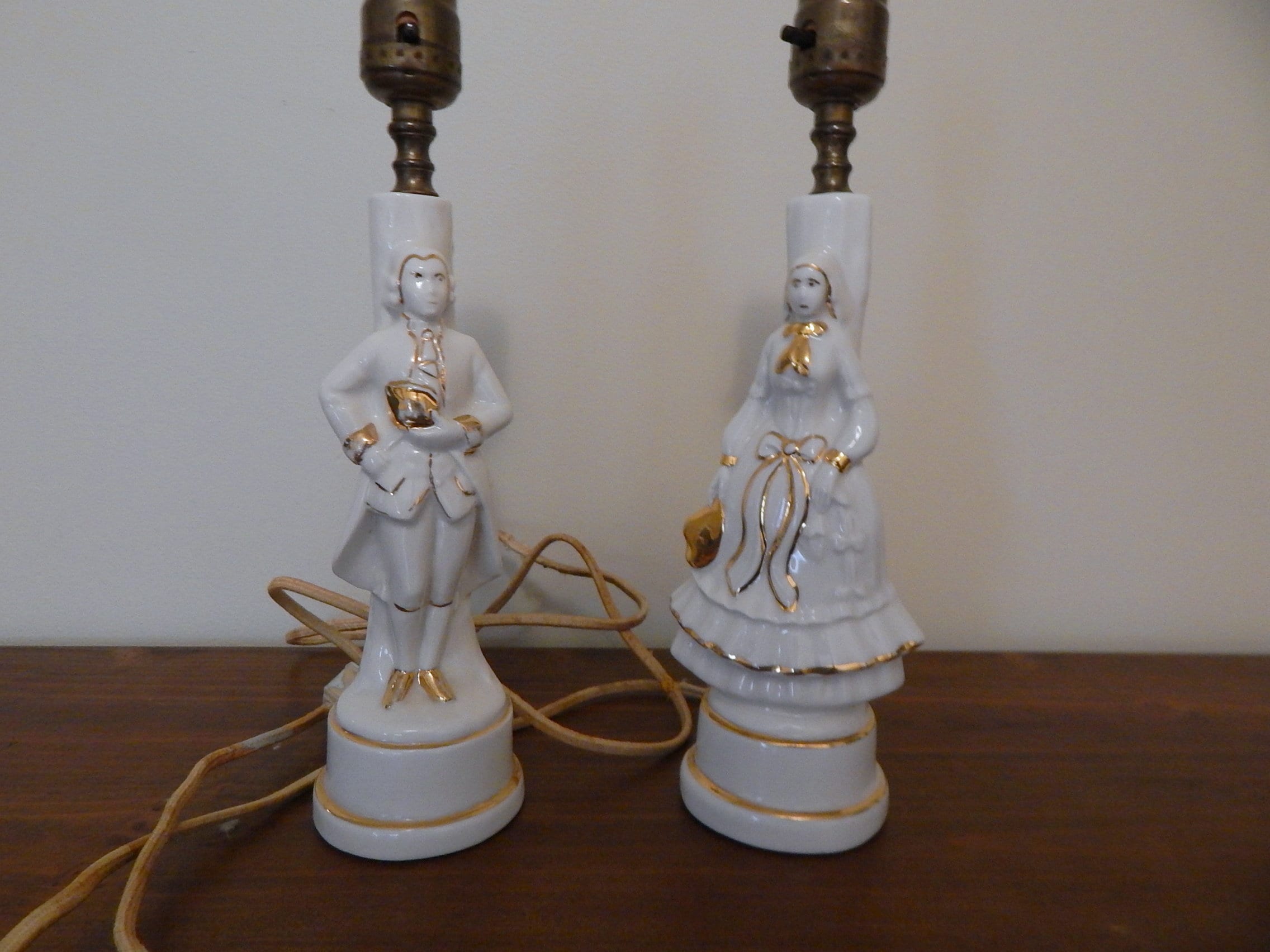 Vintage Porcelain Figurine Lamp for sale Only 4 left at 70