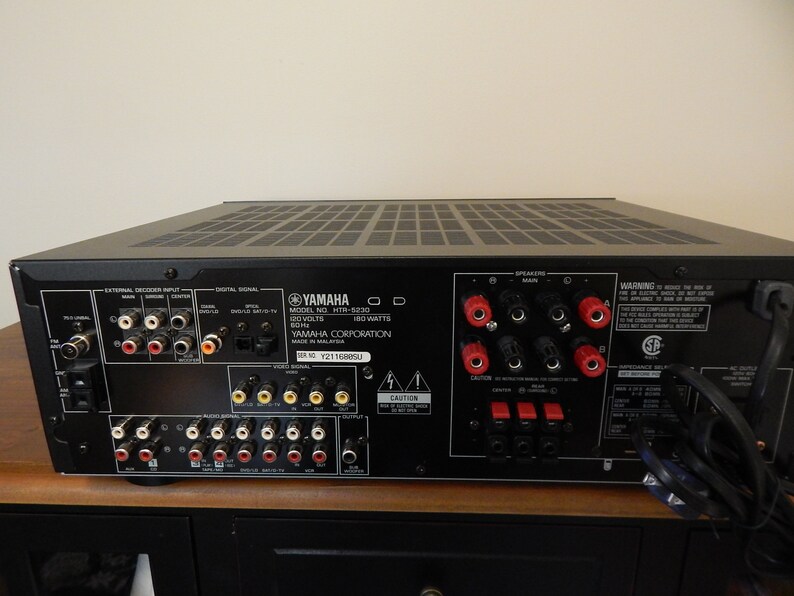 Yamaha htr5230 Home Theater AV Receiver AM/FM/Dolby Digital Etsy