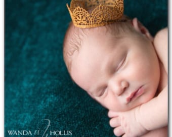 Golden King dentelle Couronne Boy King Crown Baby Baby Boy Photo Prop