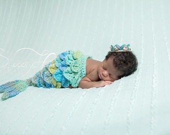 Beach Newborn Prop Seashell Newborn Crown Beach Newborn Photography Mermaid Newborn Props