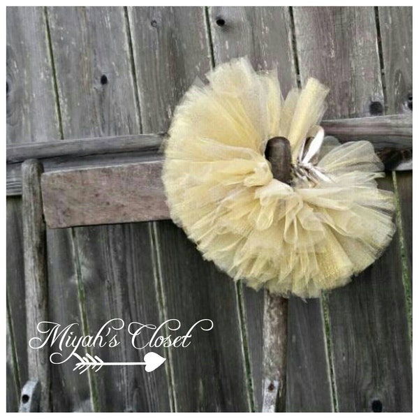 Gold Tutu Glitter Gold Tutu Skirt Newborn Tutu Cake Smash Tutu Gold Tutu Flower Girl Tutu