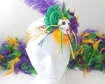Bundle of 2 Mardi Gras Headbands Amazon.com: Mardi Gras Headband - 11 main image 4
