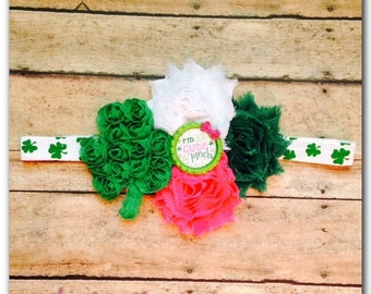 St. Patricks Tag Stirnband mein 1. St. Patricks Day vier-Blatt Klee Stirnband Punch Beweis Stirnband