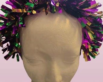 Fascia Per Capelli Mardi Gras Con Cristalli – Cerchione Largo Nodo Perfetto Per Serate Eleganti - 4