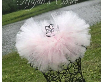 Baby Pink Tutu 1st Birthday Tutu Birthday Tutu Party Tutu Girl Tutu Skirt Premium Tutu