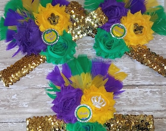 Mardi Gras Möhippa Bröllopsfest Pannband Mardi Gras-fest Mardi Gras-bröllop Louisiana-fest Mardi Gras-bröllop