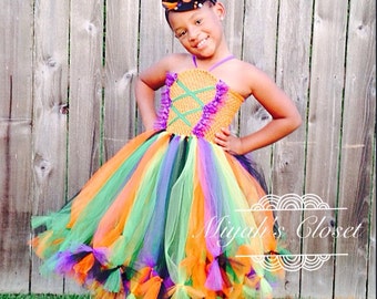Cutie Tootie Witch Tutu Dress Halloween Costume Witch Tutu Dress