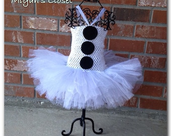 Sneeuwpop Tutu Jurk IJs Tutu Jurk Sneeuw Tutu Halloween Tutu Witte Tutu Jurk Sneeuwpop Tutu Jurk