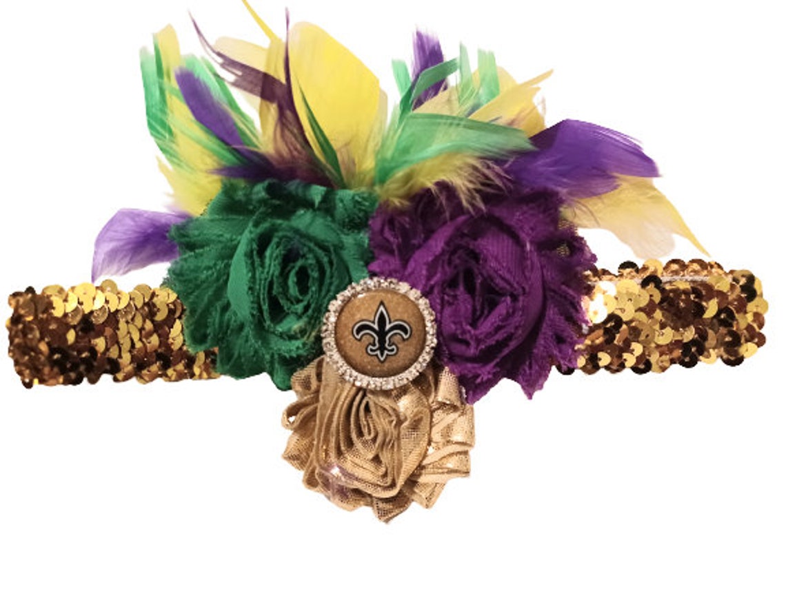 mardi gras hair piece