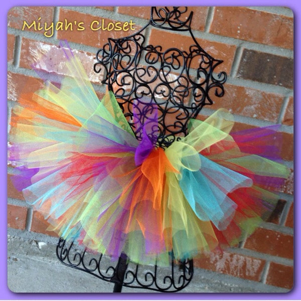 Big Top Tutu Circus Tutu Rainbow Tutu Primary Color Tutu Fun Tutu Cake Smash Tutu Birthday Tutu