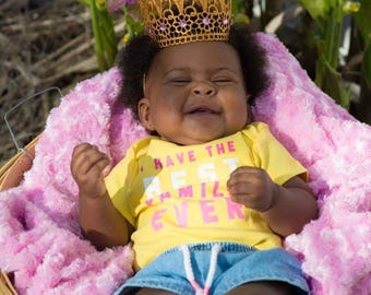 It's My Birthday Pink Gold Princess Crown