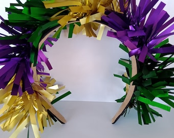 Mardi Gras-hårband glitter Mardi Gras snabb leverans Mardi Gras-girland Mardi NOLA Mardi Gras Louisiana-hårband