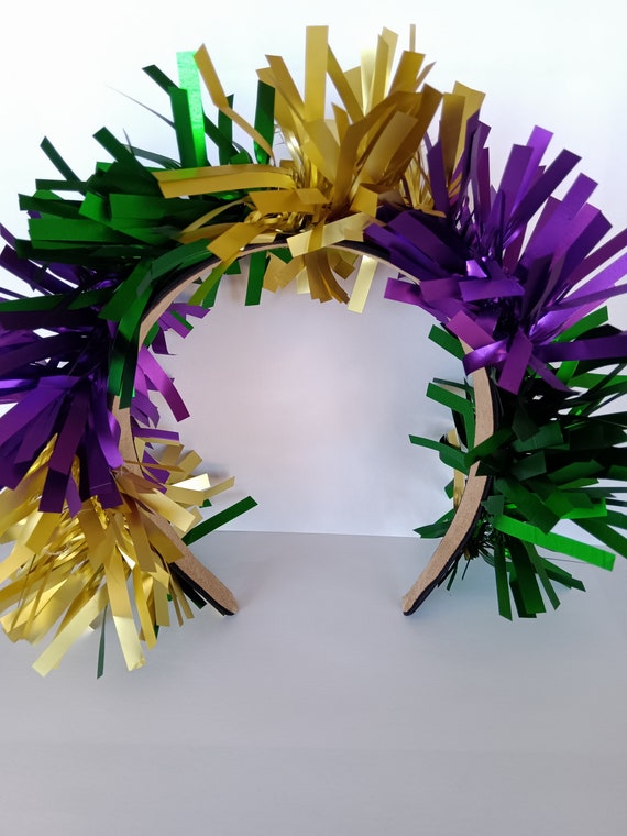 Mardi Gras Headband Tinsel Mardi Gras Fast Shipping Mardi  display picture 1