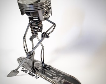 Paddle Boarder Metal Art