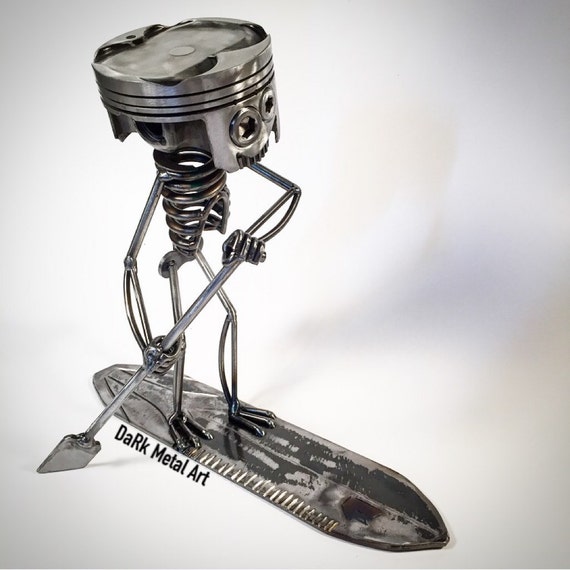 Paddle Boarder Metal Art