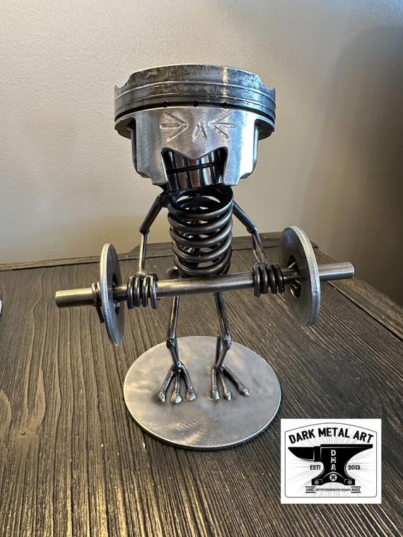 Overhand Barbell Row Sculpture