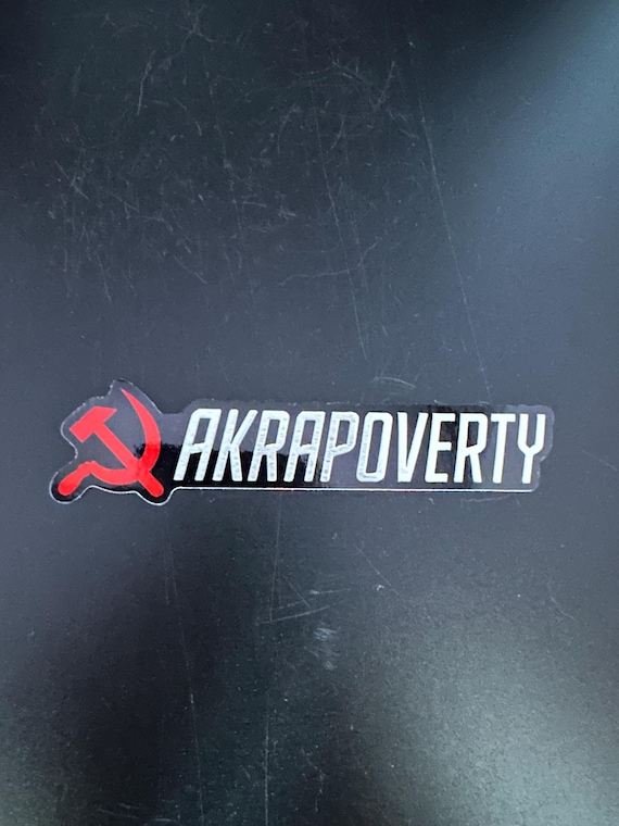 Akrapoverty sticker