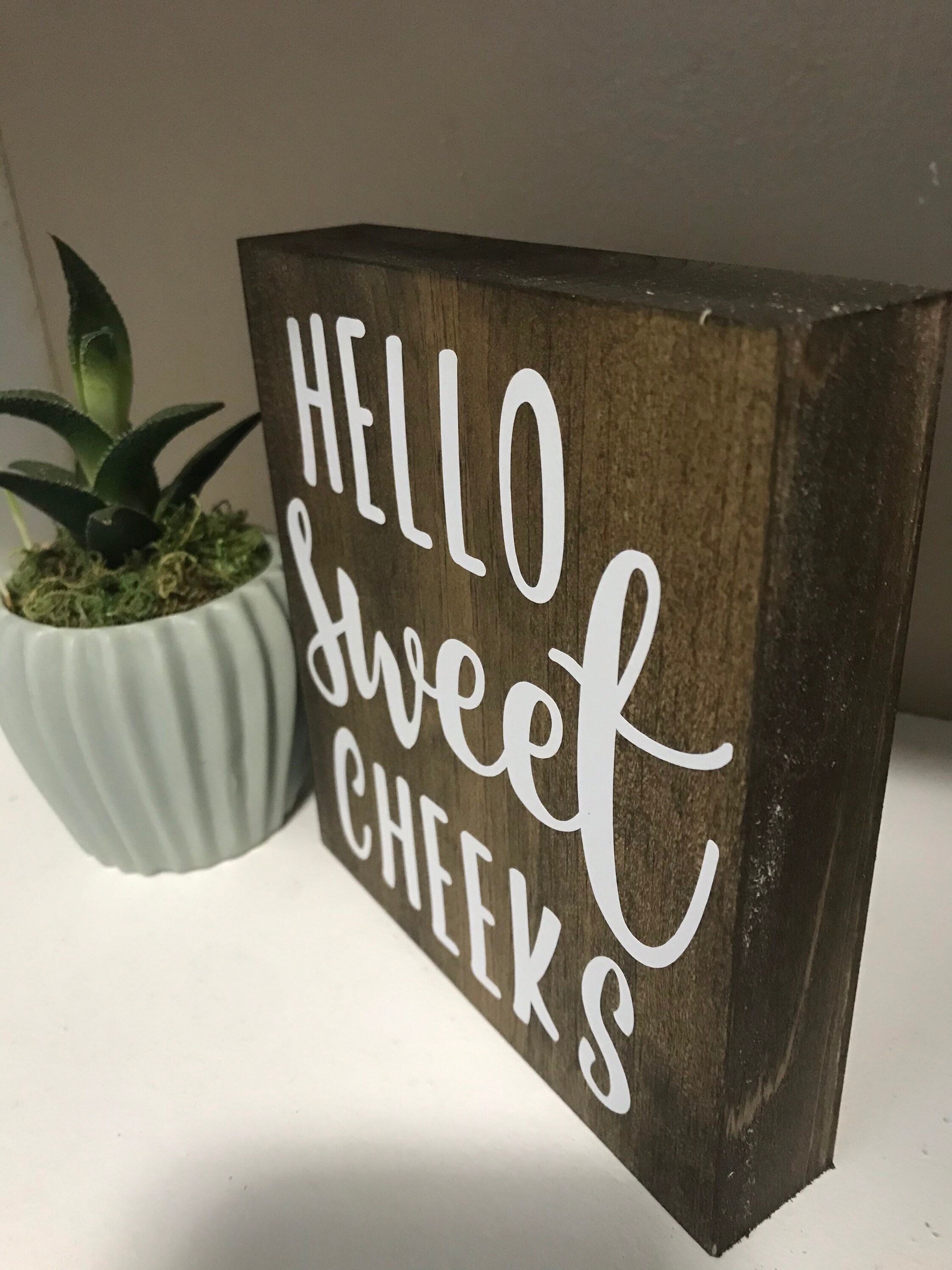 Lustiges Badezimmer Schild Bad Schild Bad Schild Hello | Etsy