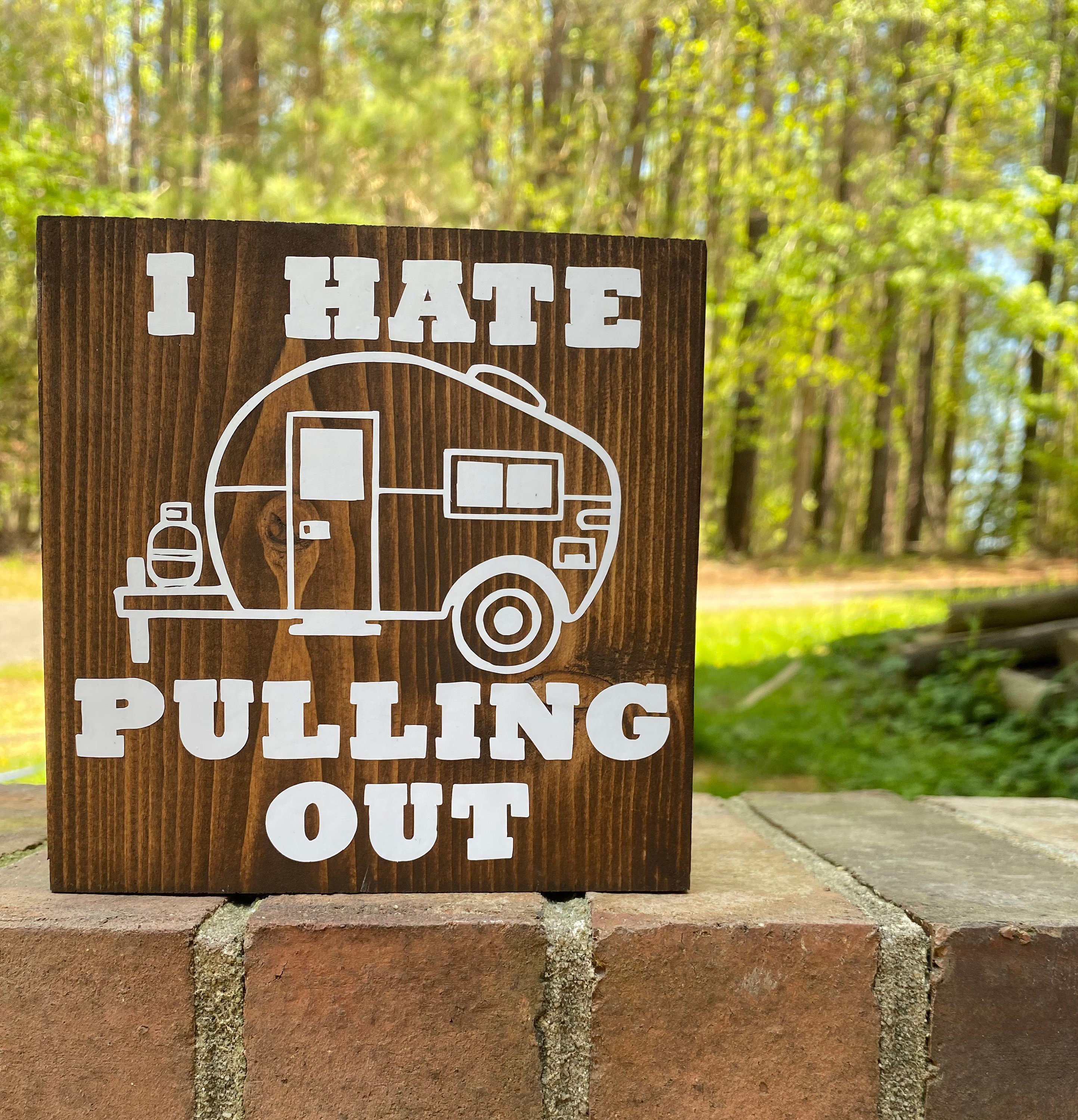 Camping Trailer SVG, I Hate Pulling Out Funny Camping Trailer Retro Travel SVG Cut File