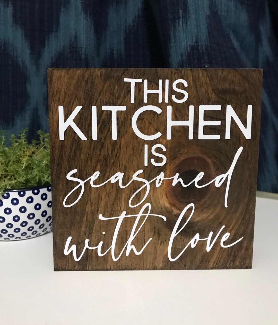 This Kitchen is Seasoned With Love - Farmhouse Kitchen Sign - Kitchen ...