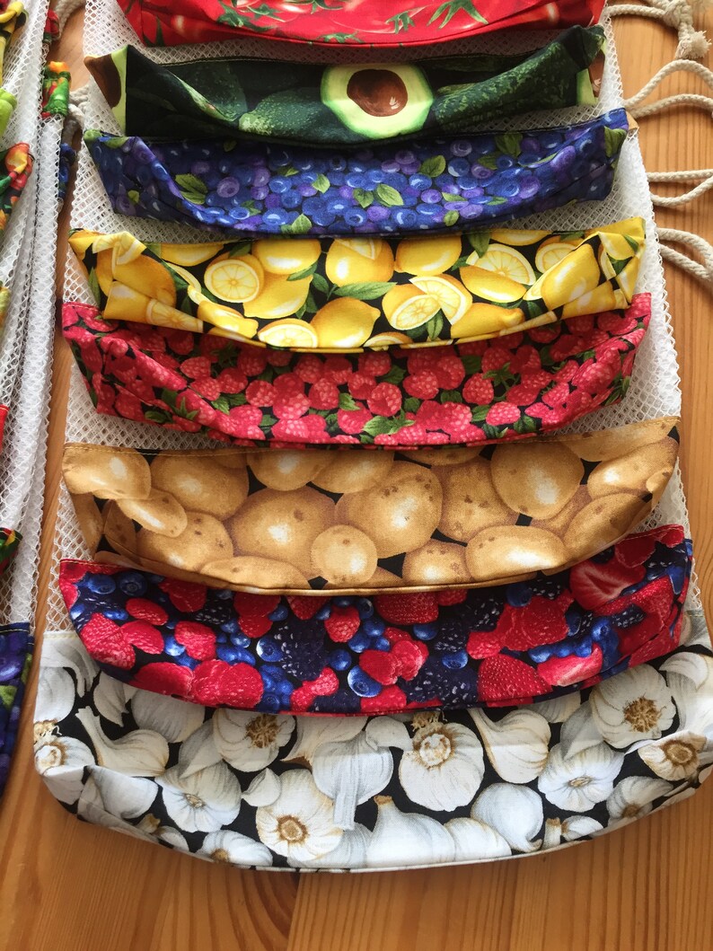cotton mesh reusable produce bags