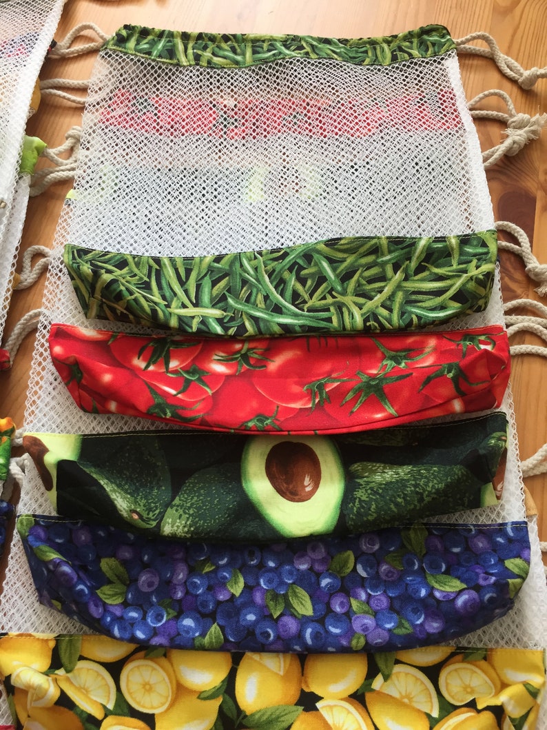 Malla Bolsas Reutilizables Para Frutas Y Verduras Bolsas