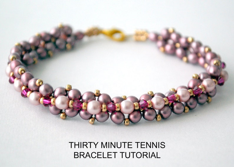 Tutorial: Thirty Minute Tennis Bracelet Bead Weaving | Etsy