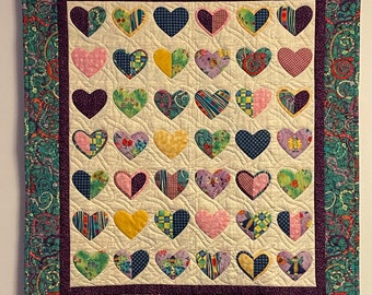 Heart After Heart Wall Quilt