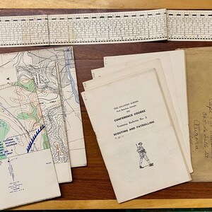 1941 Fort Benning Lot of Color Maps and Handbooks in Original Envelope with Map Scale Measure