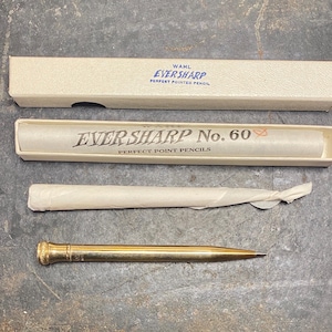Antique New Oldstock Wahl Eversharl Gold Filled Perfect Pointed Pencil in Original Box