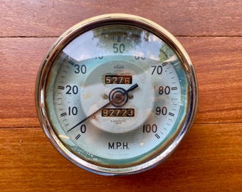 MG TD Speedometer Green Jaeger Original 100mph Rare X65022/34