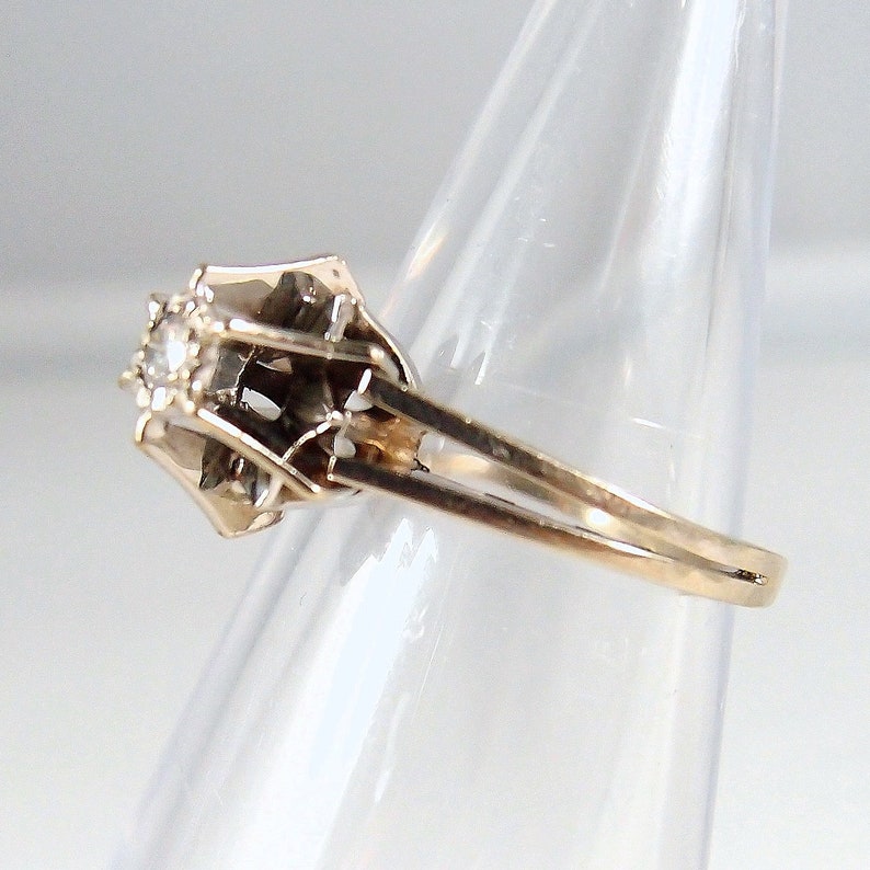 Extraordinary 18K Solid White Gold Belcher Set Petite Diamond Etsy