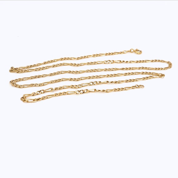 Fabulous 18K solid gold necklace with chiseled an… - image 9