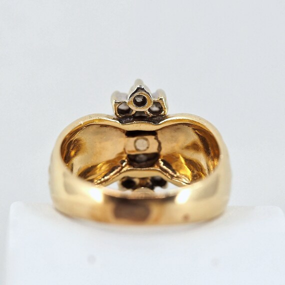 Massive solid gold ring with 0.60ct earth mined d… - image 8