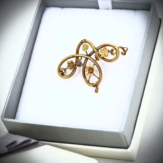 Grand Pendentif-broche En Or 18 Carats (750/1000) - Poids 7,2 Grammes - Occasion - Bijou Solide Et Voyant