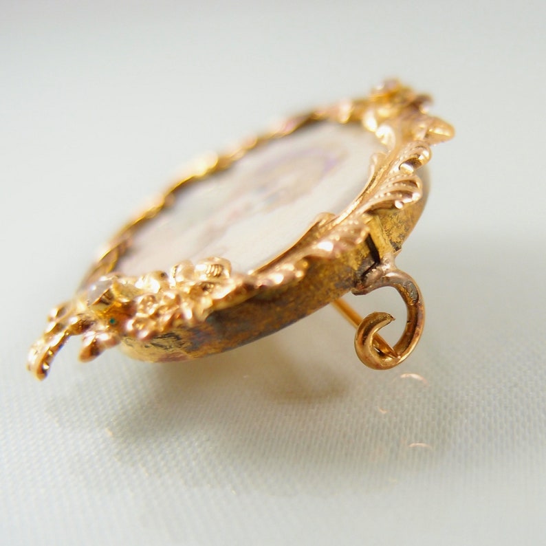 Rare Solid Gold Brooch Stamped 18K Solid Gold Baroque Etsy