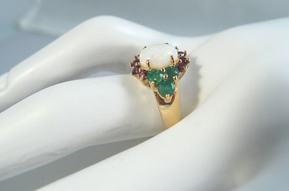 REDUCED! Opal Emerald and Tourmaline Three natura… - image 4
