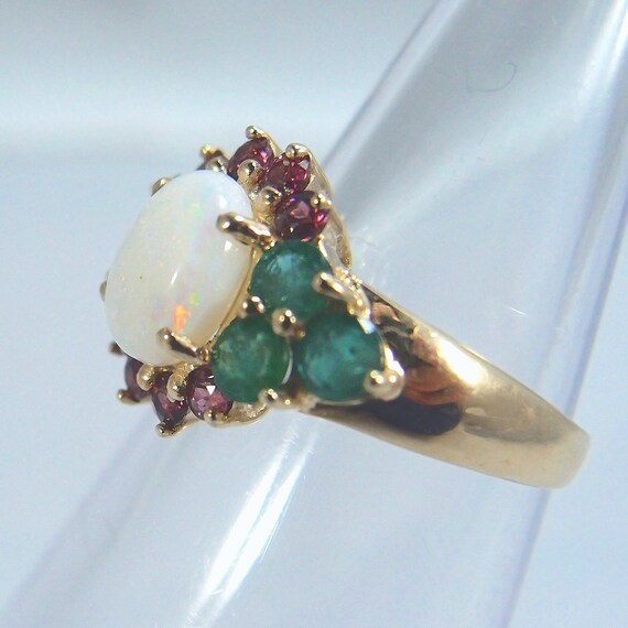 REDUCED! Opal Emerald and Tourmaline Three natura… - image 3