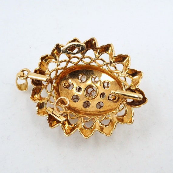 Extraordinary 18K solid gold pendant Victorian er… - image 4