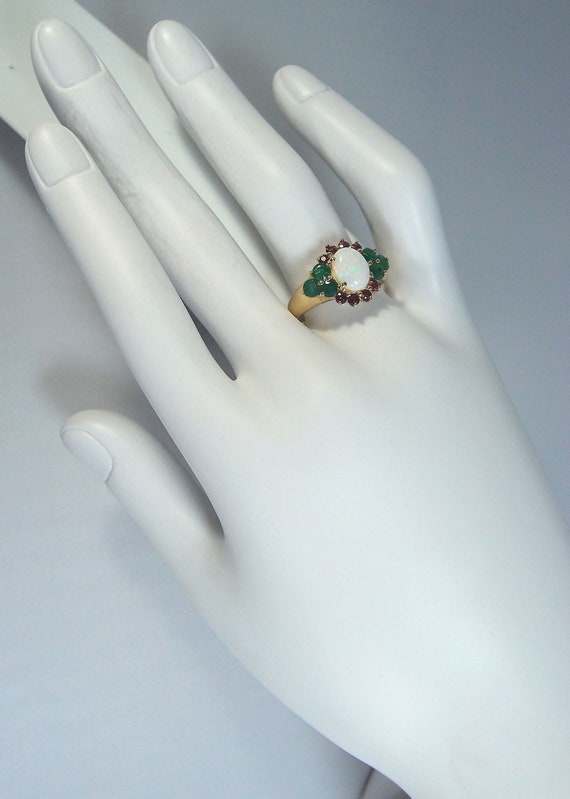 REDUCED! Opal Emerald and Tourmaline Three natura… - image 7