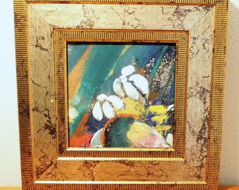Contemporary original oil painting. Signed. Beautiful frame. French listed artist