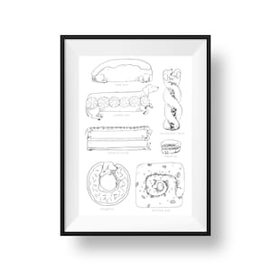 Cake Dogs, A4 Print