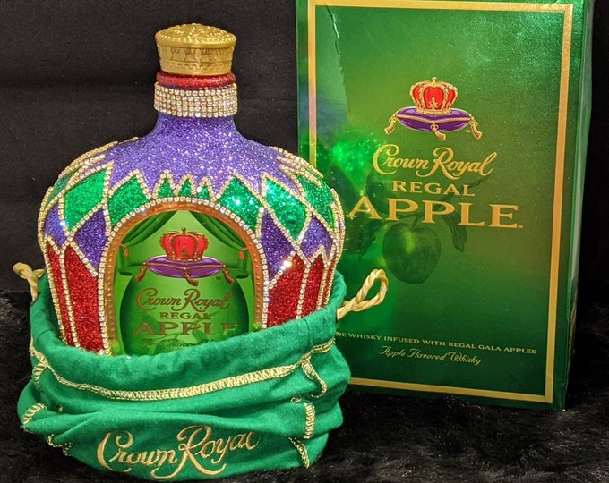 Glam Liquor Bottle Purple, Green, and Red Etsy