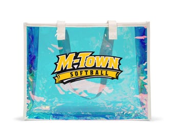 MTOWN Beach Holographic Tote Bag