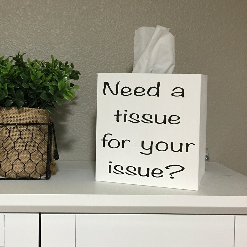 Farmhouse Tissue Box - Etsy