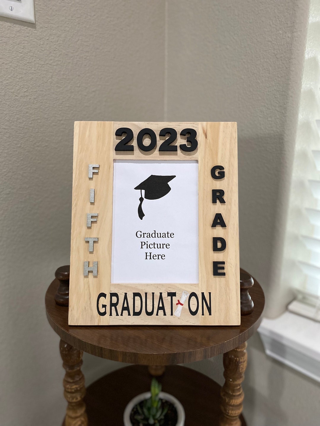 Elementary Graduation Picture Frame 4x6 or 5x7 Fifth Grade Etsy