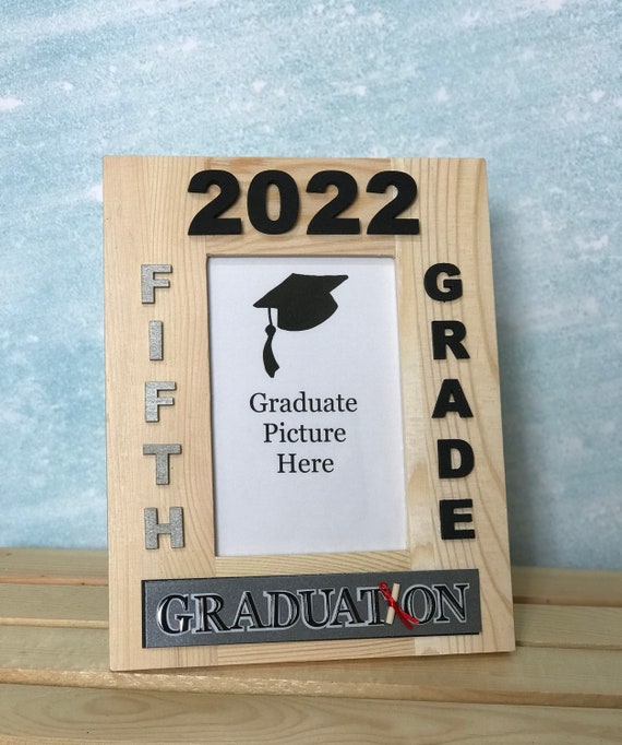 Elementary Graduation Picture Frame 4x6 or 5x7 Fifth Grade Etsy